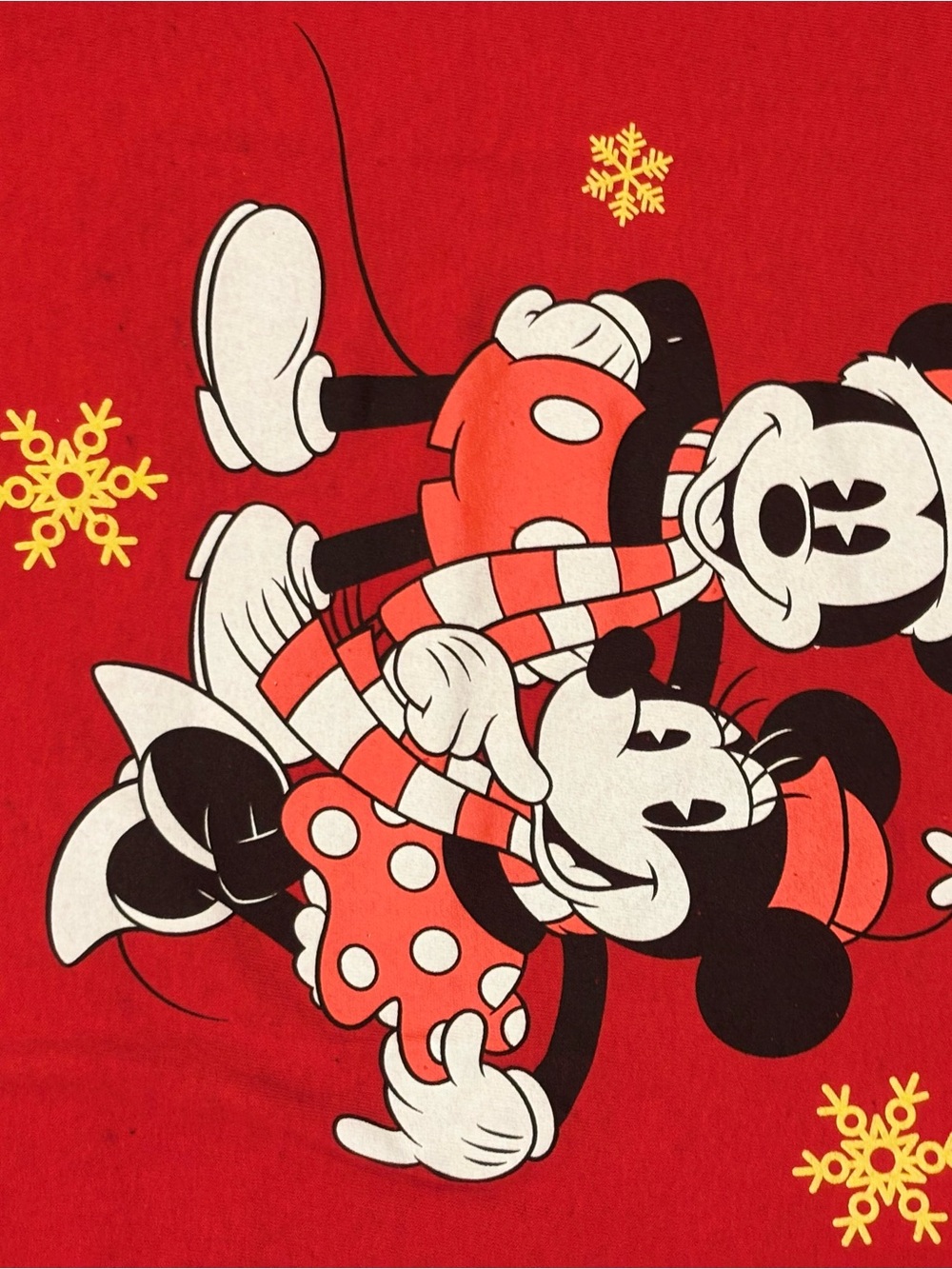 Disney Red Mickey & Minnie Holiday Graphic Tee - Picture 4 of 12